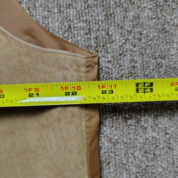 VINTAGE ARIZONA JEAN COMPANY Vest Men L Brown Leather Western Casual - Picture 5 of 7